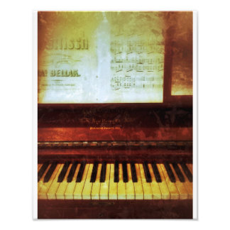 Confederate Piano Foto Afdruk