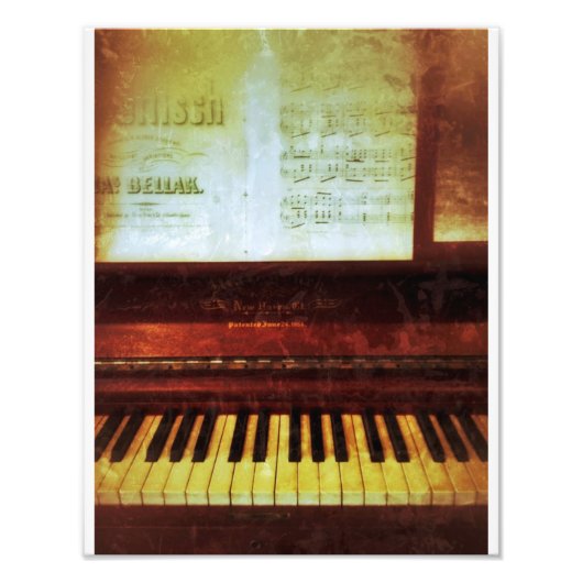 Confederate Piano Foto Afdruk (Voorkant)