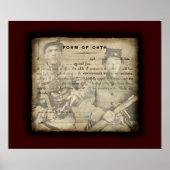Confederate Service Oath Poster (Voorkant)