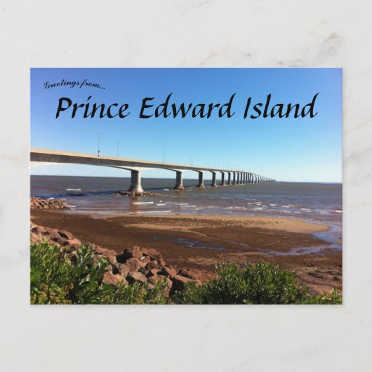 Confederatie Bridge Prince Edward Island Canada Briefkaart (Voorkant)