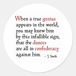 Confederatie van Dunces Ronde Sticker