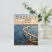 Confederation Bridge Borden-Carleton Canada Briefkaart (Staand voorkant)