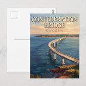 Confederation Bridge Borden-Carleton Canada Briefkaart (Voorkant / Achterkant)