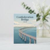 Confederation Bridge Canada Briefkaart (Staand voorkant)