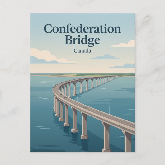 Confederation Bridge Canada Briefkaart (Voorkant)