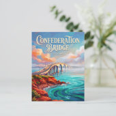 Confederation Bridge Canada Briefkaart (Staand voorkant)
