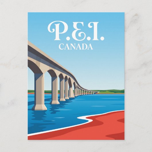 Confederation Bridge Canada Briefkaart (Voorkant)
