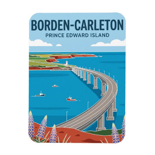 Confederation Bridge Canada Magneet (Verticaal)