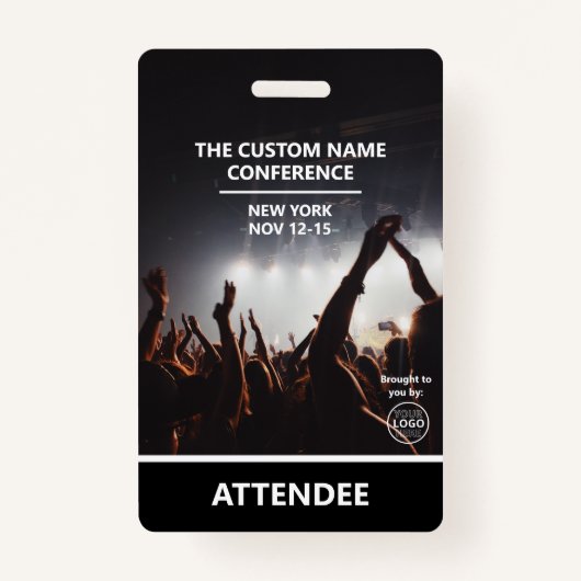 Conference Access Pass QR Code Attendee Badge (Voorkant)