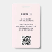 Conference Business Corporate Event Red ID-naam Badge (Achterkant)