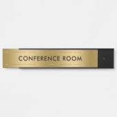 Conference room metallic faux gold background deurbordje (Voorkant)