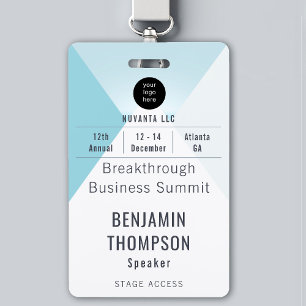 Conferentie Bedrijfs Evenement Teal ID Naam Badge