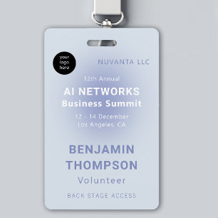 Conferentie Bedrijfsleven Zakelijke Evenement Blau Badge