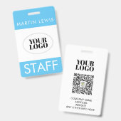 Conferentie Lanyard Badge Aangepaste STAFF ID  (Voor- en achterkant)