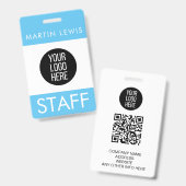 Conferentie Lanyard Badge Aangepaste STAFF ID (Voor- en achterkant)