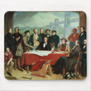 Conferentie van ingenieurs bij de Brug van Britann Muismat