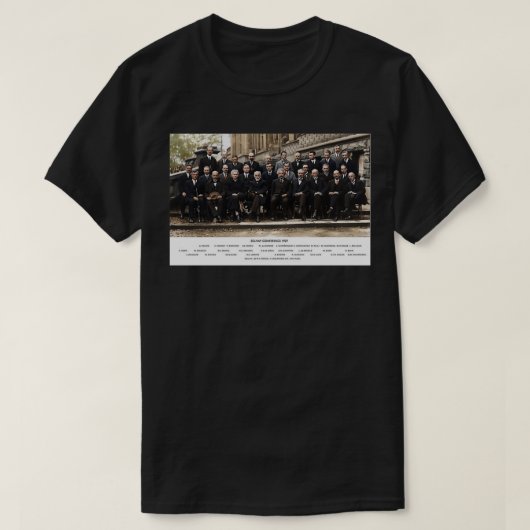 Conferentie van Solvay T-shirt (Design voorkant)