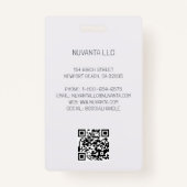 Conferentie Zakelijk Bedrijfsevenement Bold Hexago Badge (Achterkant)