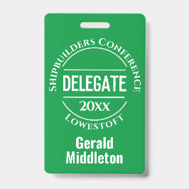 Conferentiedelegatenbadge Badge
