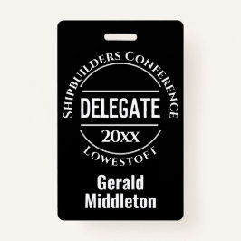 Conferentiedelegatiebadge Badge