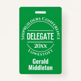 Conferentiedelegatiebadge Badge