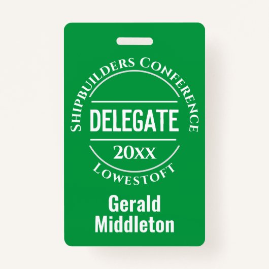 Conferentiedelegatiebadge Badge (Achterkant)