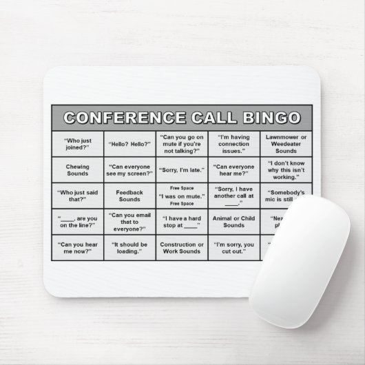 Conferentiegesprek Bingo Mousepad Muismat (Met muis)
