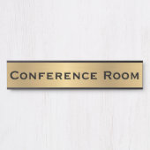 Conferentiekamer Faux Gold Kantoor Deurbord Deurbordje (Voorkant)