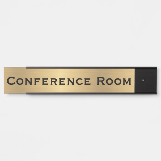 Conferentiekamer Faux Gold Kantoor Deurbord Deurbordje (Voorkant)