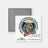 Conferentiemagneet 2009 - Vierkant Magneet (Voorkant / Achterkant)