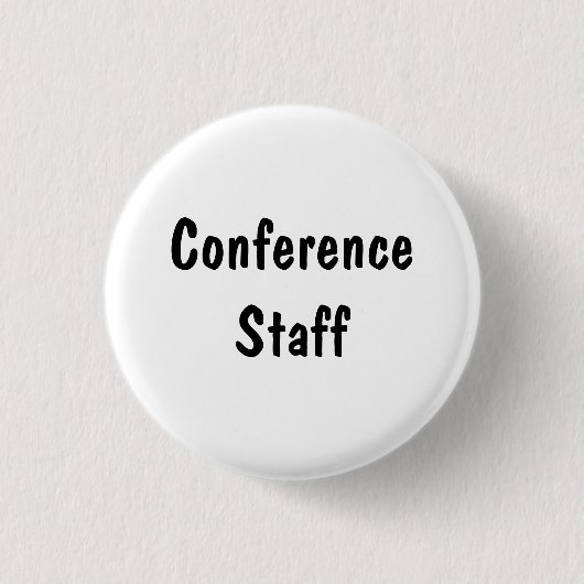 Conferentiepersoneel Ronde Button 3,2 Cm (Voorkant)