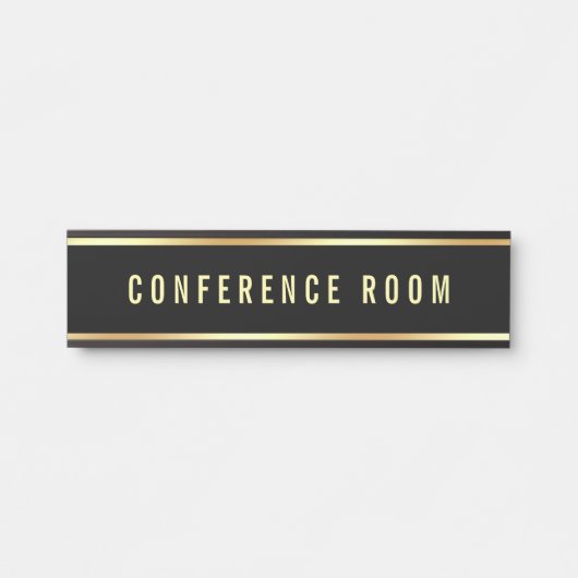 Conferentieruimte  tekst Sjabloon Deurbordje (Voorkant)