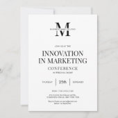 Conferentieseminar Minimalistisch Modern Logo Busi Kaart (Voorkant)