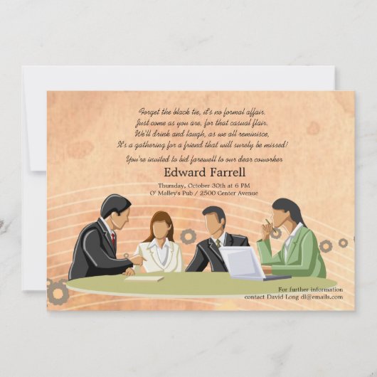 Conferentievergadering Uittredingspartij Kantoor n Kaart (Voorkant)