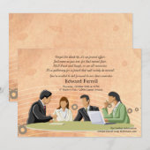 Conferentievergadering Uittredingspartij Kantoor n Kaart (Voorkant / Achterkant)