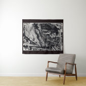 "Confess!", india inkttekening Wandkleed (In Situ (horizontaal))