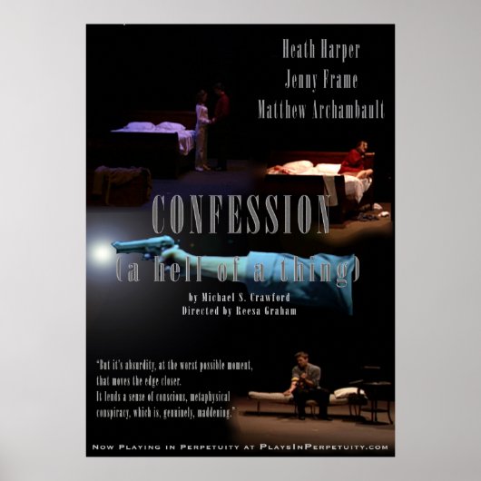 "Confessie...(Een hel van een ding) Groot Poster (Voorkant)