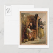 Confession, 1862 (olie op canvas) briefkaart (Voorkant / Achterkant)