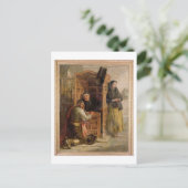 Confession, 1862 (olie op canvas) briefkaart (Staand voorkant)