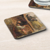 Confession, 1862 (olie op canvas) drankjes onderzetter (Linkerzijde)