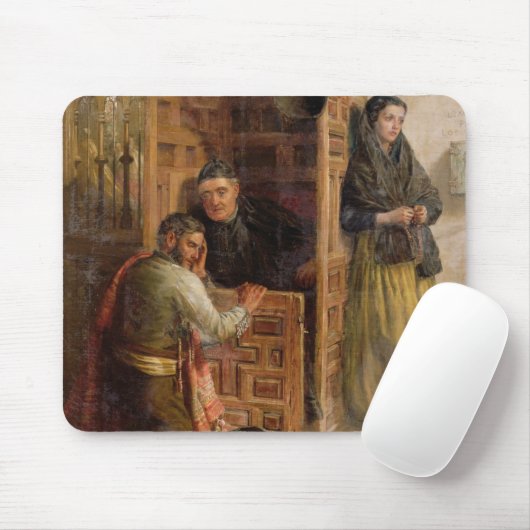 Confession, 1862 (olie op canvas) muismat (Met muis)