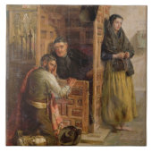 Confession, 1862 (olie op canvas) tegeltje (Voorkant)