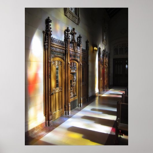 Confession Booth - St. Dominics - San Francisco Poster (Voorkant)