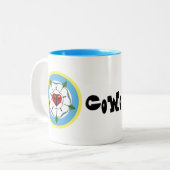 Confessionele Lutheran-Mok - CoWo-tranen Tweekleurige Koffiemok (Voorkant links)