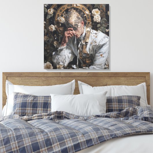 Confessions of a Monocle Maker — Gothic Surreal Canvas Afdruk (Insitu (Slaapkamer))