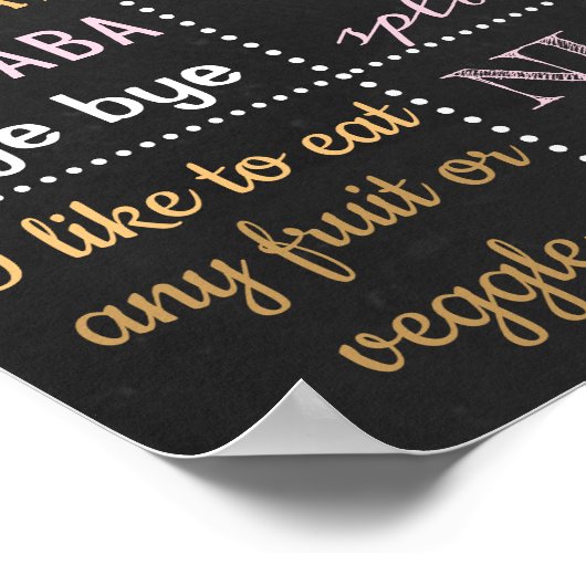 Confetti 1e poster van het eerste bord van Birthda