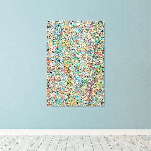 Confetti 24 x 36 Canvas Print (Insitu (Houten vloer))