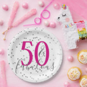 Confetti 50 en Borden van de feestdag van de Fabul Papieren Bordje (Feest)