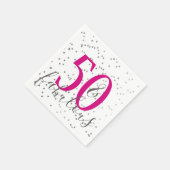 Confetti 50 en Fabulous Birthday Party Napkins Servetten (Hoek)