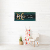 Confetti 50 & Fabulous Birthday Blauwgroen + Black Spandoek (Insitu)